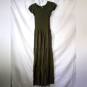 Olive long dress